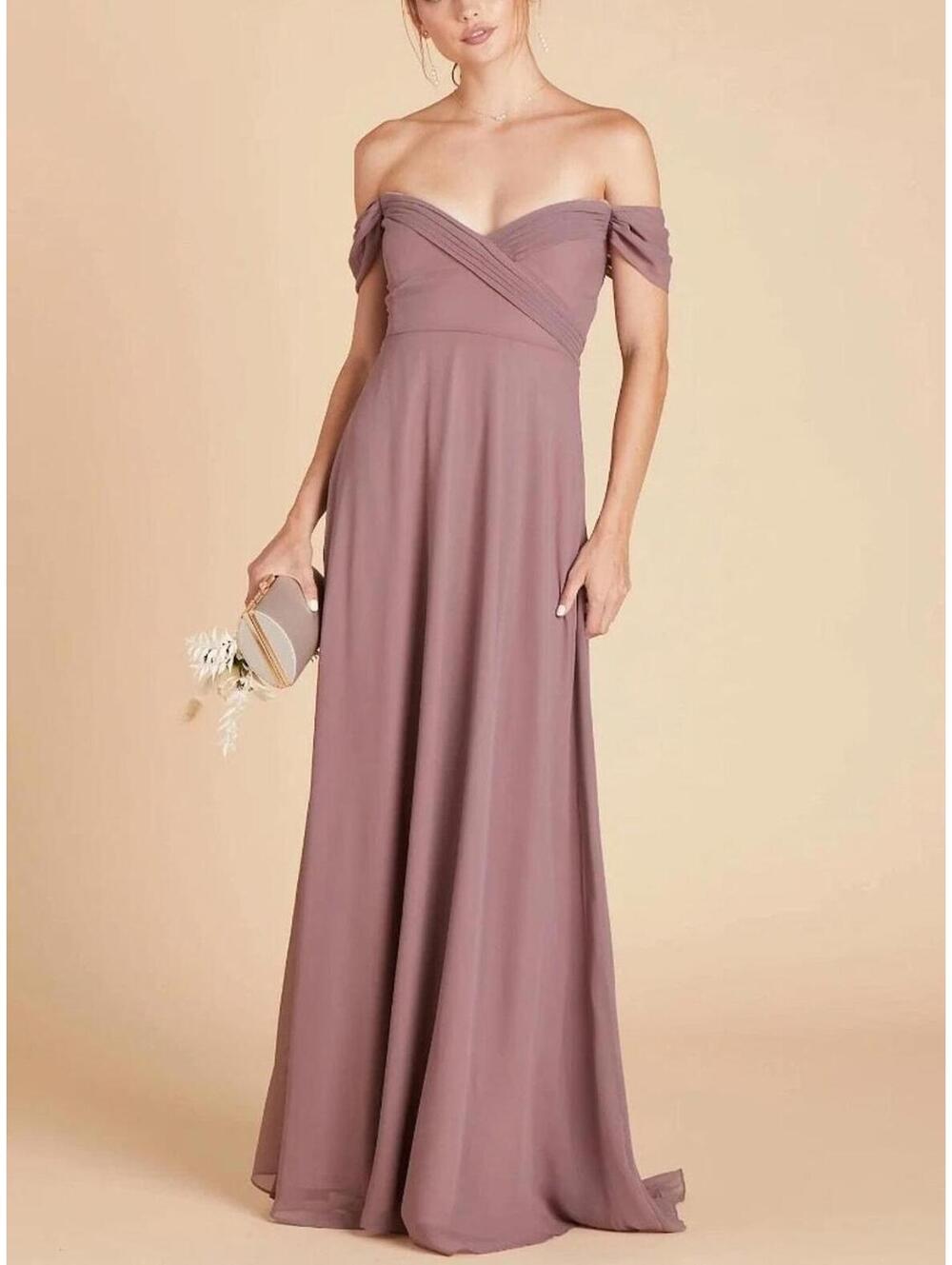Dark Mauve by Birdy Grey size S bridesmaids wedding reception maxi dress